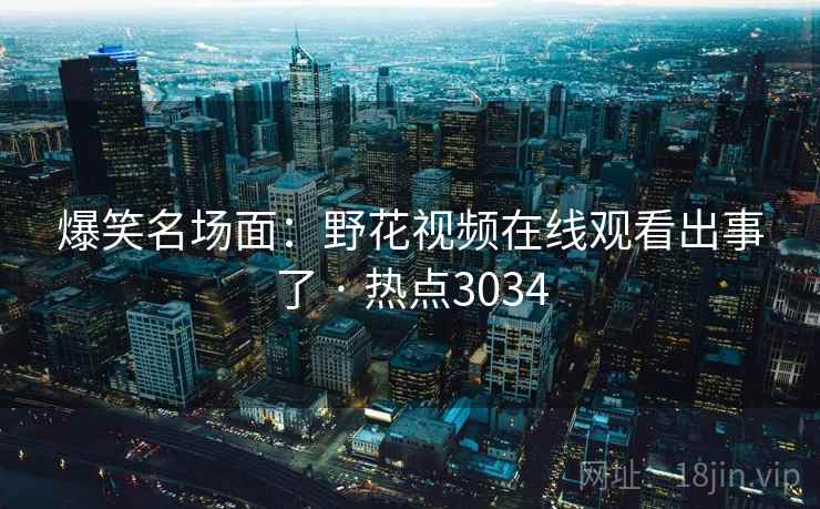 爆笑名场面：野花视频在线观看出事了 · 热点3034